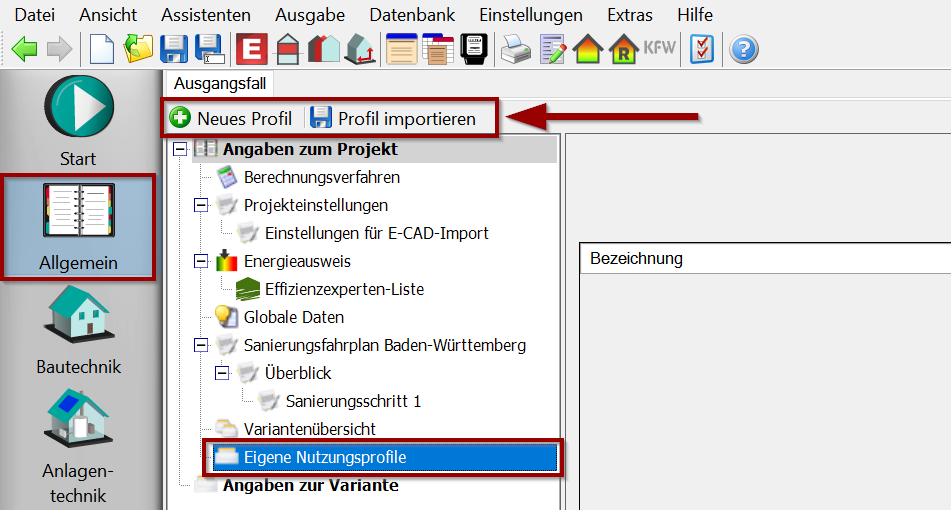 Anlegen von eigenen Nutzungsprofilen_Schritt 1