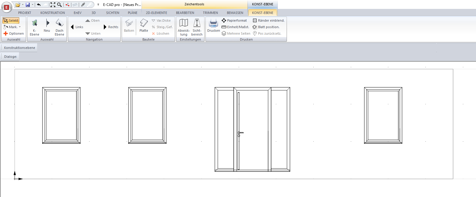 E-CAD 3: Wandmodus